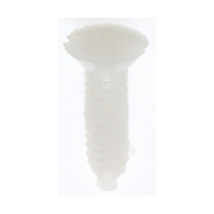 Satco 90-537 Plastic Switchplate Screw 6/32 White Plastic 1/2" Length