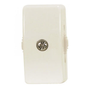 Satco 90-573 On-Off Cord Switch For 18/2 SPT-2 6A-125V, 3A-250V, 3A-120V, 3A-125V White Finish