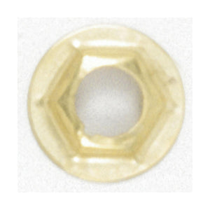 Satco 90-594 Steel Pal Nut 1/8 IP Brass Plated Finish