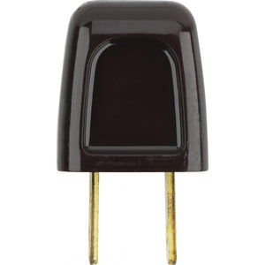 Satco 90-632 Quick Connect Plug Non Polarized 18/2-SPT-1 10A-125V Brown Finish