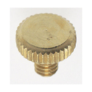 Satco 90-635 Solid Brass Thumb Screw Flat Head 8/32 1/4" Length Brass Finish