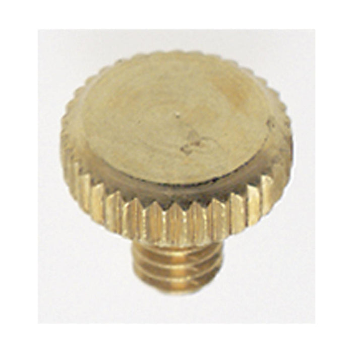 Satco 90-635 Solid Brass Thumb Screw Flat Head 8/32 1/4" Length Brass Finish