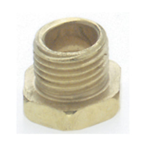 Satco 90-636 Steel Hexagon Head Brass Plated 1/8 IP 1/4" x 3/8" Overall