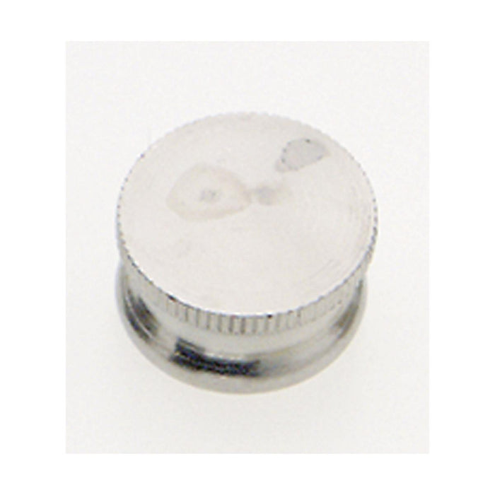 Satco 90-640 Brass Lock-Up Cap 1/8 IP 9/16" Diameter 1/4" Height Nickel Finish