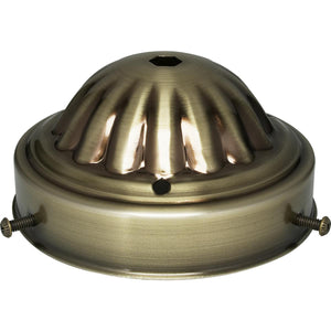 Satco 90-679 4" Fitter Antique Brass Finish