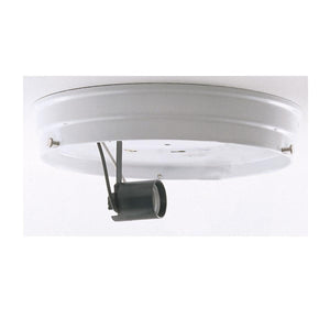 Satco 90-686 6" 1-Light Ceiling Pan White Finish Includes Hardware 60W Max