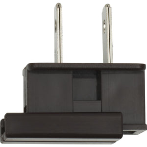 Satco 90-695 Slide Plug Polarized 18/2-SPT-2 8A-125V Brown Finish