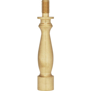 Satco 90-701 Solid Brass Riser 1/4-27 Burnished And Lacquered 2" Length