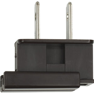 Satco 90-715 Slide Plug Polarized 18/2-SPT-1 8A-125V Brown Finish