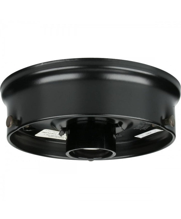 Satco 90-749 4" Wired Holder Black Finish Includes Hardware 60W Max