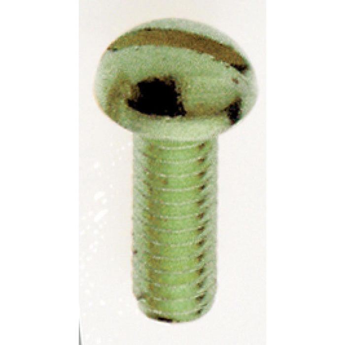 Satco 90-797 Steel Round Head Slotted Machine Screw 8/32 3/8" Length Green Ground (Combo Head)