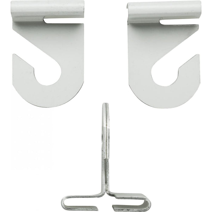 Satco 90-846 Drop Ceiling Hook Set White Finish Contains 2 Sets Per Bag No Hardware Needed