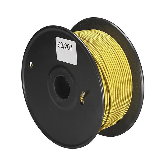 Satco 93-207 Pulley Bulk Wire 18/1 Rayon Braid 90C 250 Foot/Spool Gold