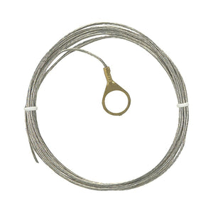 Satco 93-325 10 Foot 18/1 Tinned Copper Ground Wire 1/4 IP Round Ground Lug