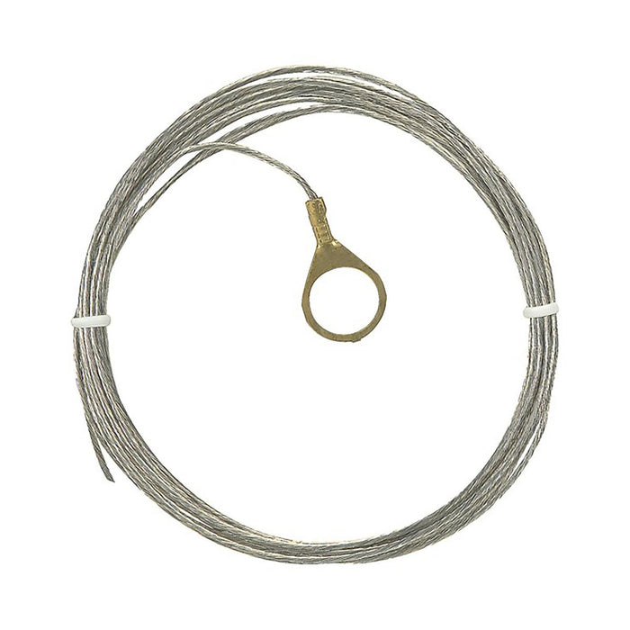 Satco 93-325 10 Foot 18/1 Tinned Copper Ground Wire 1/4 IP Round Ground Lug