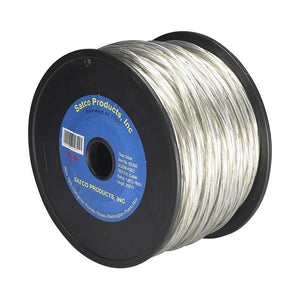Replacement for Satco 93-340 Pulley Bulk Wire 18/3 FEP PVC 600V High Temperature 105C Teflon Tinned Copper 250 Foot/Spool Clear Silver - NOW 93/332 NON-UL