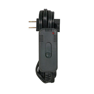 Satco 93-5012 Slide Table Top Lamp Dimmer 300W-120V Rating 8 Foot SPT-2 Black Wire Black Finish