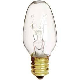 Satco S3680 4C7 4W 120V C7 Clear E12 Candelabra Base Incandescent bulb
