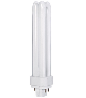 T4 Quad Tube for Electronic Ballast CFL G24q-2 Bi-Pin Base - 18W