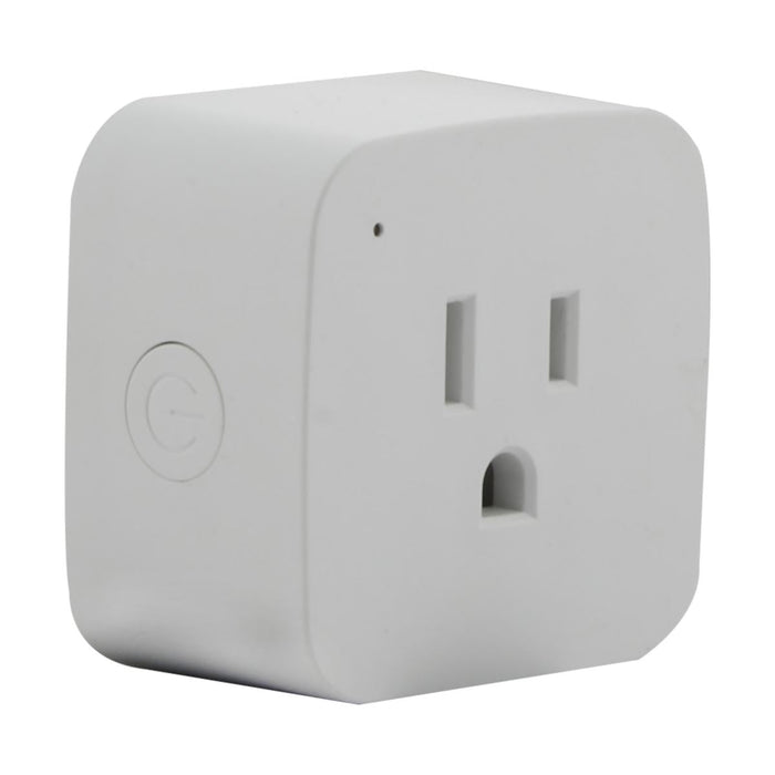 Satco S11269 Starfish WiFi Smart Plug 120V Outlet 10 Amp Mini Square 2-Pack