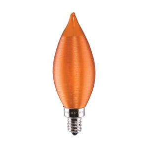 Satco S11301 2 Watt CA11 LED Satin Spun Amber Candelabra base 2100K 120 Volt