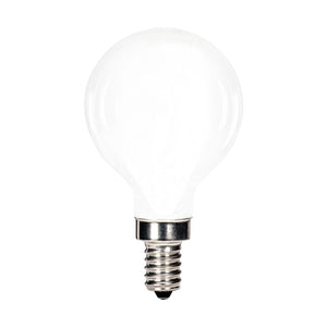 Replacement for Satco S11364 4.5 Watt G16.5 LED Soft White Candelabra base 2700K 350 Lumens 120 Volt - NOW S21207