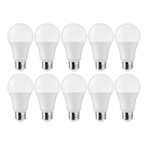 Satco S11437 12 Watt A19 LED 3000K 75 Watt Replacement Medium base 220 deg. Beam Angle 10-Pack