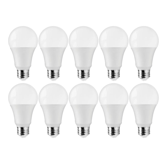 Satco S11437 12 Watt A19 LED 3000K 75 Watt Replacement Medium base 220 deg. Beam Angle 10-Pack