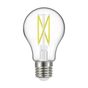 Satco S12422 10.5 Watt LED A19 Clear Medium Base 2700K 90 CRI 120 Volt