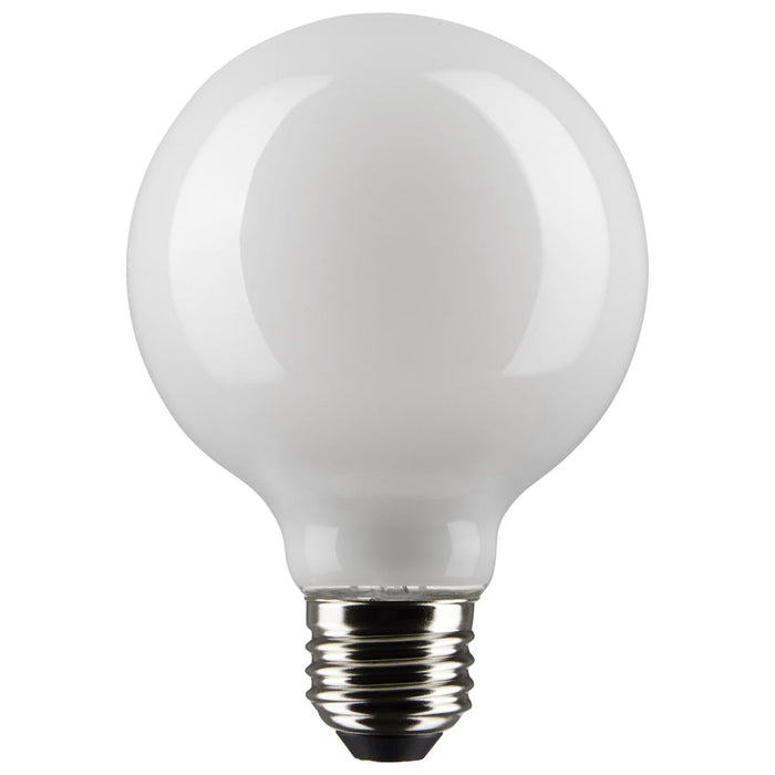 Satco S21240 6 Watt G25 LED; White; Medium base; 90 CRI; 4000K; 120 Volt
