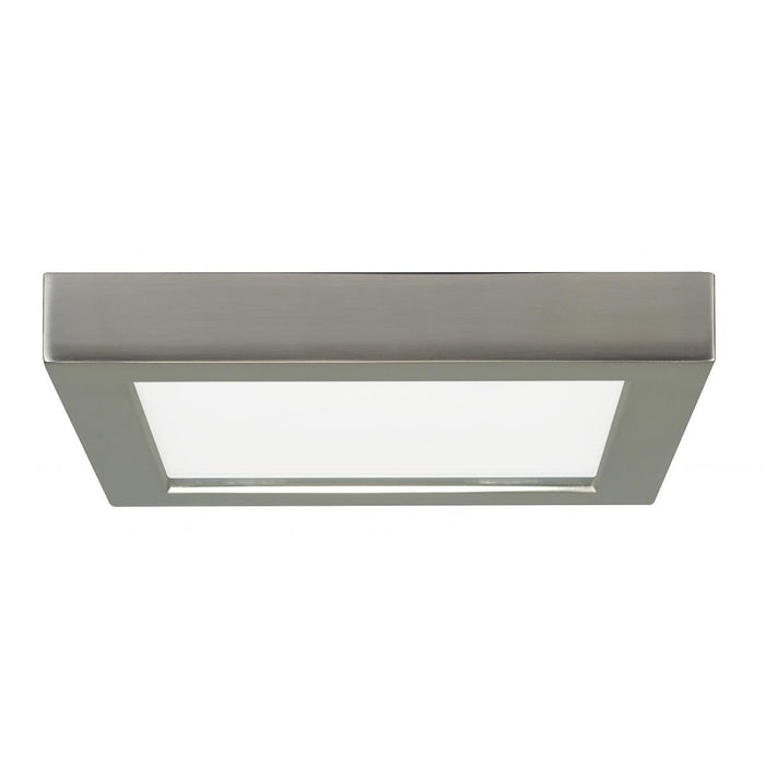 Satco S21509 13.5 watt 7" Flush Mount LED Fixture 3000K Square Shape Brushed Nickel Finish 120 volts