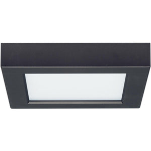 Satco S21537 10.5W 5.5 in. Flush Mount LED Fixture 3000K Square Shape Black Finish 120V