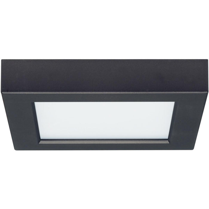 Satco S21537 10.5W 5.5 in. Flush Mount LED Fixture 3000K Square Shape Black Finish 120V