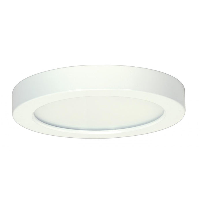 Satco S21543 13.5 watt 7" Flush Mount LED Fixture 3000K Round Shape White Finish 120 volts Plastic Housing