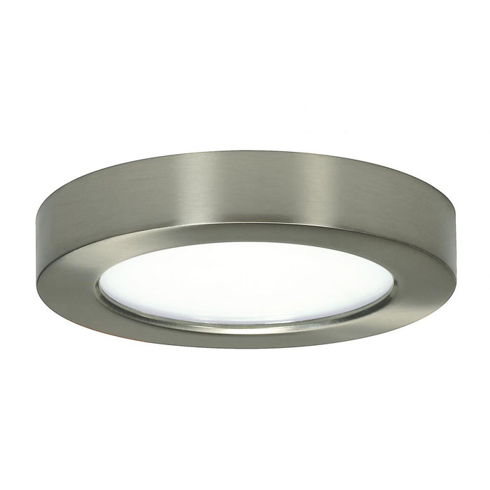 Satco S29321 10.5 watt 5.5" Flush Mount LED Fixture 2700K Round Shape Brushed Nickel Finish 120 volts
