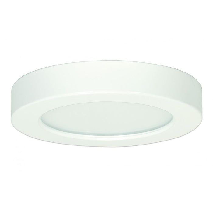 Satco S29323 10.5 watt 5.5" Flush Mount LED Fixture 3000K Round Shape White Finish 120 volts