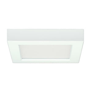 Satco S29324 10.5 watt 5.5" Flush Mount LED Fixture 2700K Square Shape White Finish 120 volts