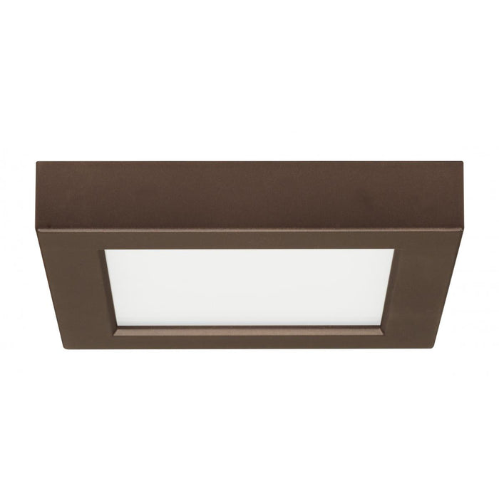 Satco S29326 10.5 watt 5.5" Flush Mount LED Fixture 2700K Square Shape Bronze Finish 120 volts