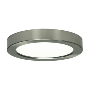 Satco S29329 13.5 watt 7" Flush Mount LED Fixture 2700K Round Shape Brushed Nickel Finish 120 volts