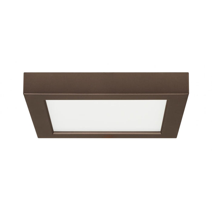 Satco S29334 13.5 watt 7" Flush Mount LED Fixture 2700K Square Shape Bronze Finish 120 volts