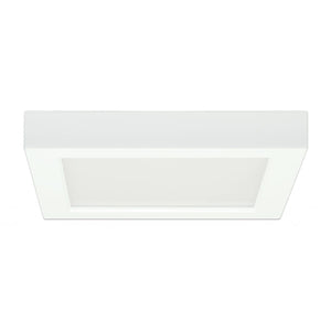 Satco S29335 13.5 watt 7" Flush Mount LED Fixture 3000K Square Shape White Finish 120 volts