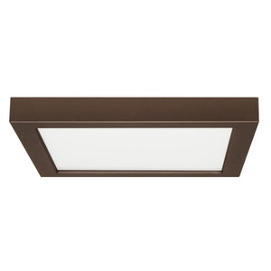 Satco S29342 18.5 watt 9" Flush Mount LED Fixture 2700K Square Shape Bronze Finish 120 volts