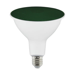 Satco S29481 11.5 Watt PAR38 LED Green 90 degree Beam Angle Medium base 120 Volt