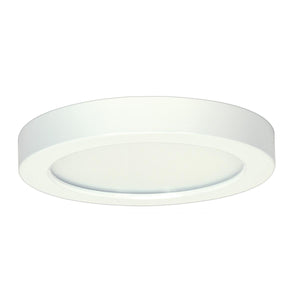 Satco S29655 13.5 watt 7" Flush Mount LED Fixture 4000K Round Shape White Finish 120 volts