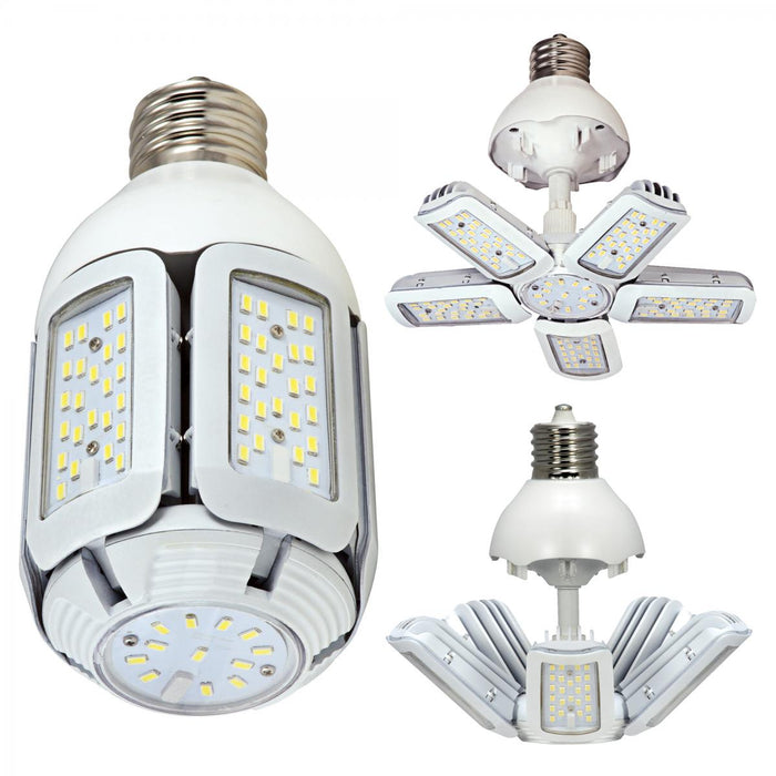 Replacement for Satco S29768 30 Watt LED HID Replacement 2700K Medium base Adjustable beam angle 100-277 Volt