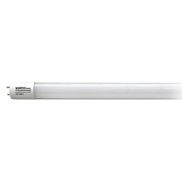 Replacement for Satco S29990 10 Watt T8 LED 3000K Medium Bi Pin base 50000 hours 1400 Lumens Type A Ballast dependent