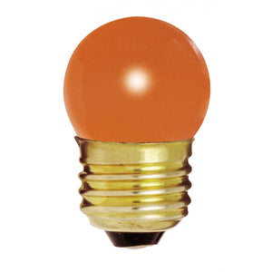 Satco S3610 7 1/2W S11 STD ORANGE 7.5W S11 Ceramic Orange
