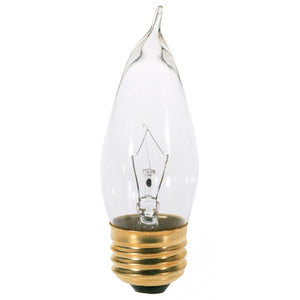 Replacement for Satco S3765 40 Watt CA10 Clear Medium base Incandescent 120 Volt 2-Card - NOW LED