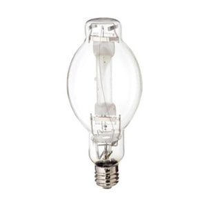 Satco S4390 MS750/PS/BU-HOR/BT37 750 Watt Metal Halide HID Mogul extended base BT37 Clear 65 CRI 4000K