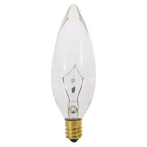 Replacement for Satco S4712 40 Watt BA9 1/2 Incandescent Clear 370 Lumens European base - NOW LED S12115
